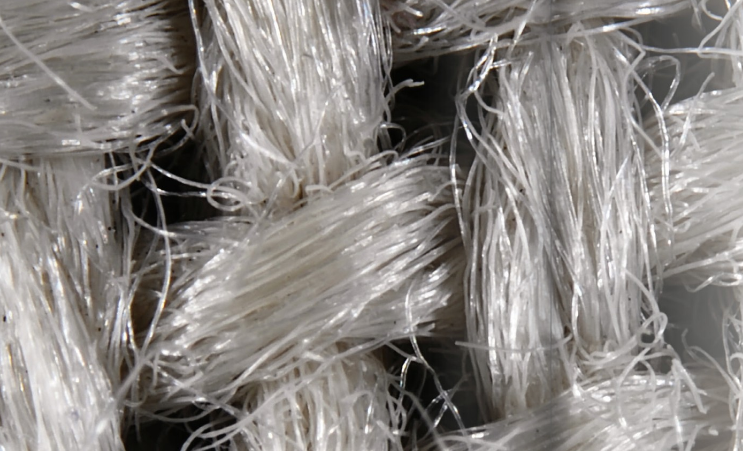 Close up of woven fibers